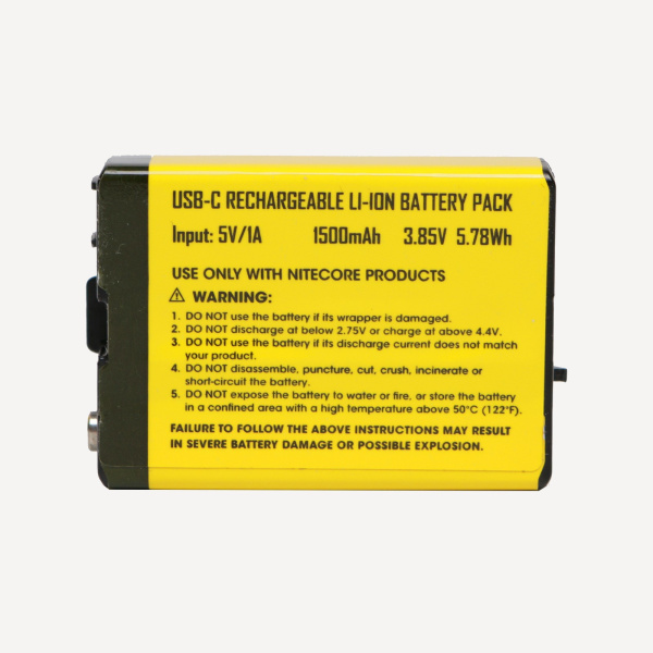 Аккумулятор NiteCore HLB1500 (UCB-C, 3,85V*1,5Ah=5,78Wh)